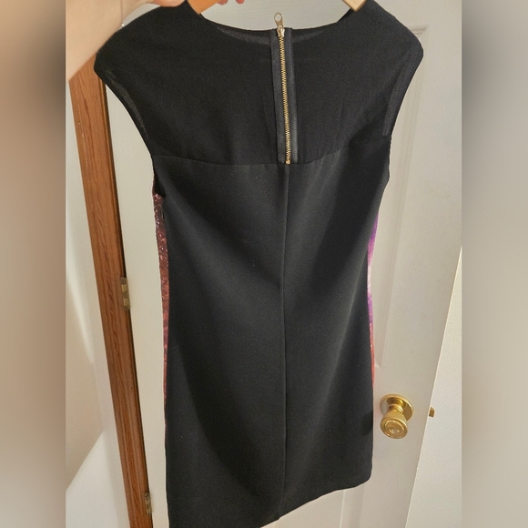 Ted Baker London Black and Pink Woods Nature Print Dress - Picture 2 of 9